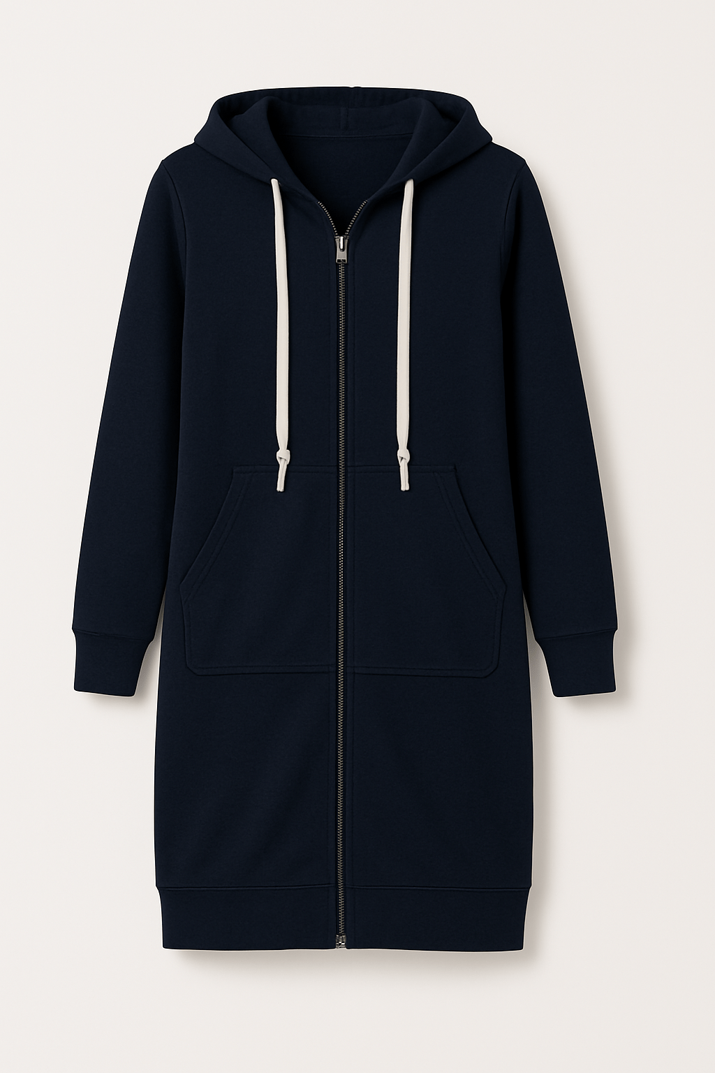 Knielange Hoodie voor Extra Comfort en Stijl