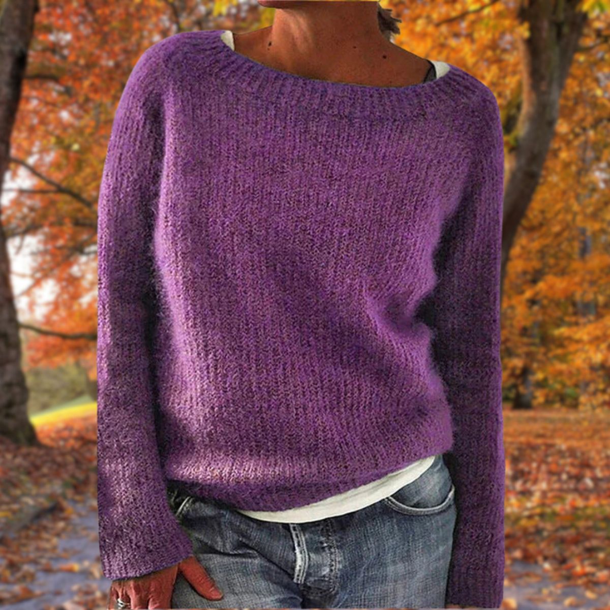 Weicher Strickpullover für Damen – Bequeme, lockere Passform