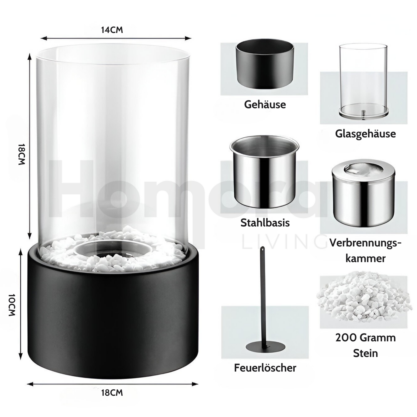 Tafelhaard – Stijlvolle Draagbare Sfeerverwarmer voor Binnen & Buiten