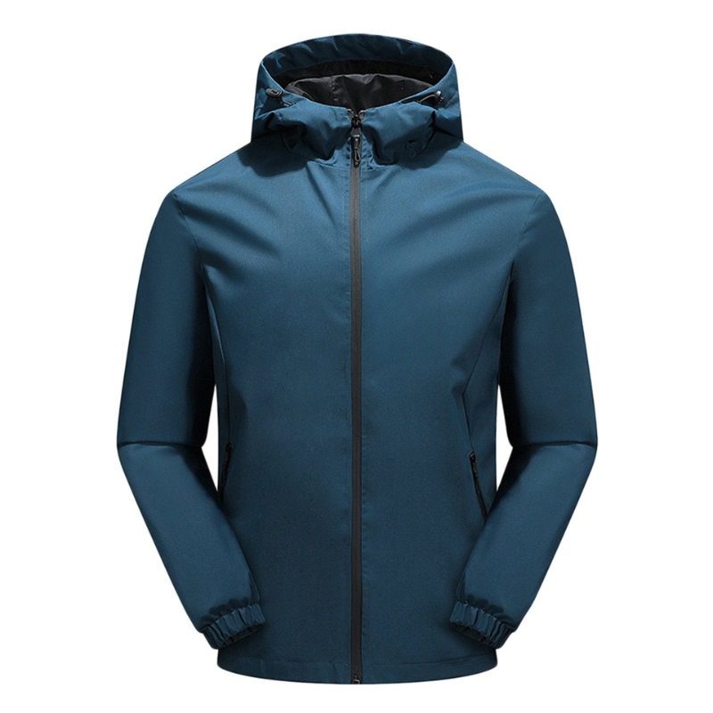 Heren Softshell Jas – Winddichte Jas met Capuchon en Ritszakken