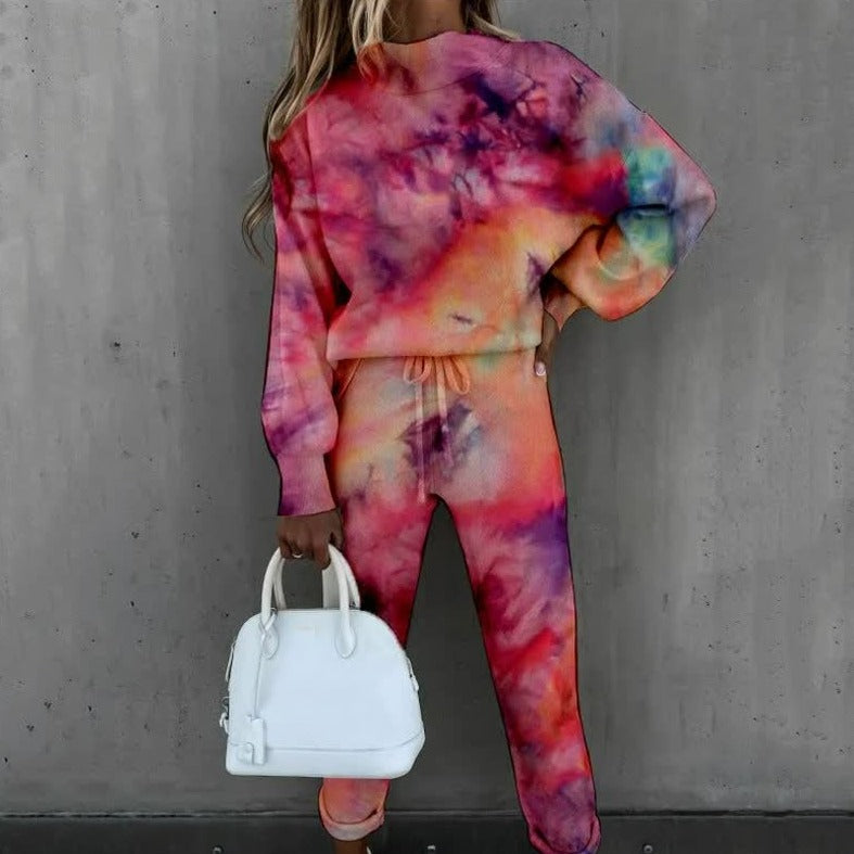 Dames Loungewear Set – Zachte Tweedelige Set met Sterrenprint