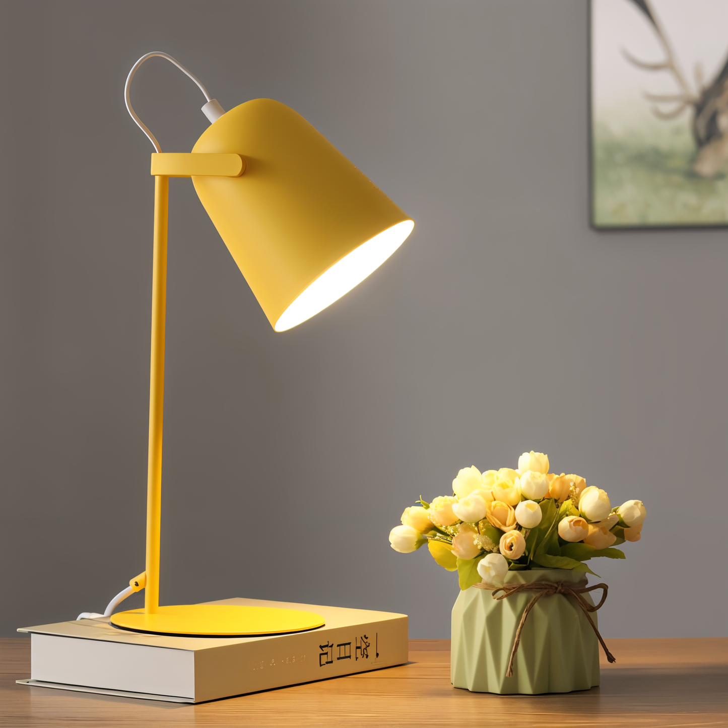 Minimalistische LED Tafellamp – Moderne Bureaulamp voor Sfeer & Werk