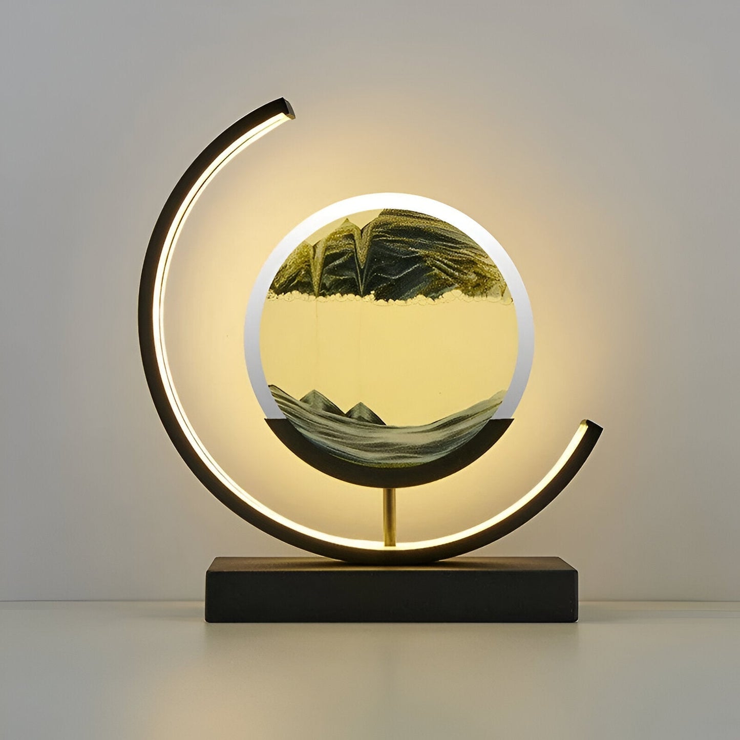 LED Zandloperlamp – Moderne Decoratieve Tafellamp met Zandkunst
