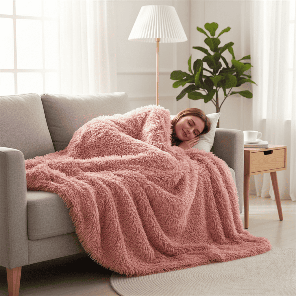 Luxe Pluche Fleece Deken – Zachte Woondeken voor Bank & Slaapkamer