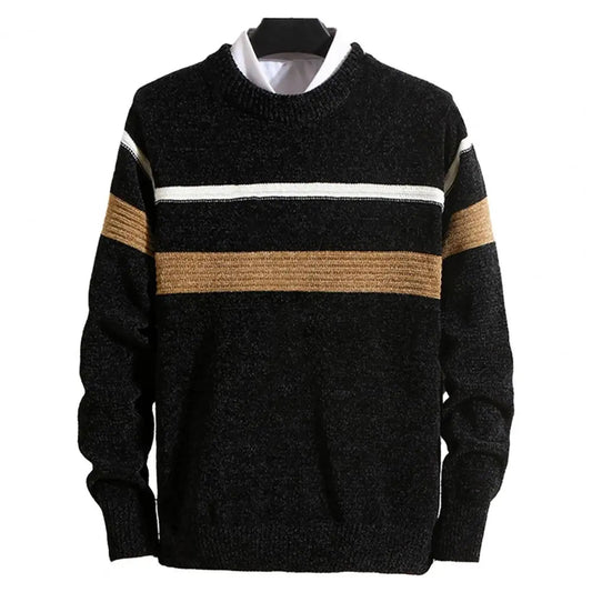 Gestreepte Slim Fit Pullover voor Mannen