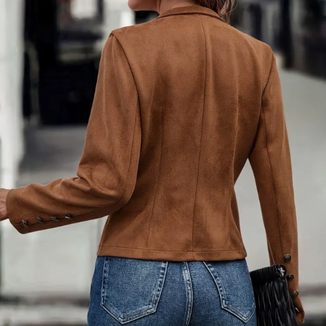 Elegante Damesjas in Suède-Look – Comfortabel voor Herfst & Winter