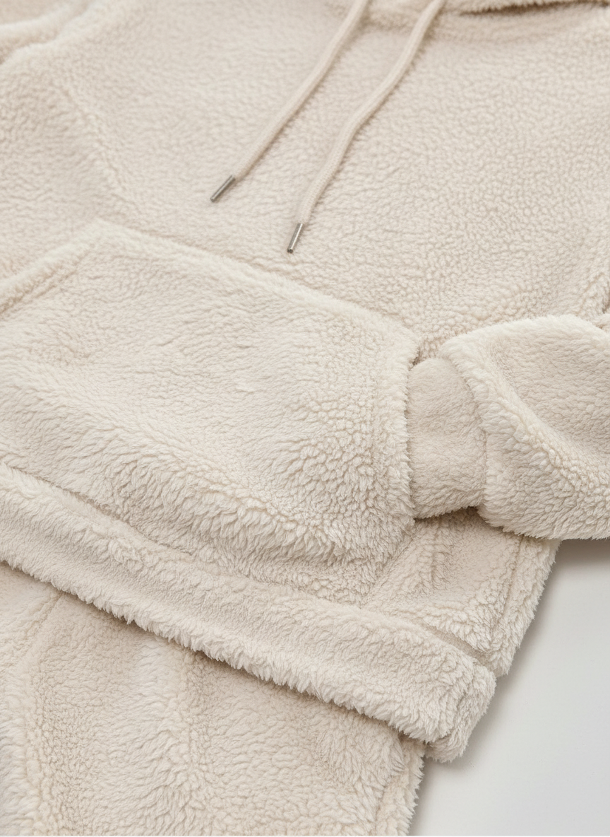 Dames Fleece Loungewear Set – Zachte Hoodie & Broek voor de Winter