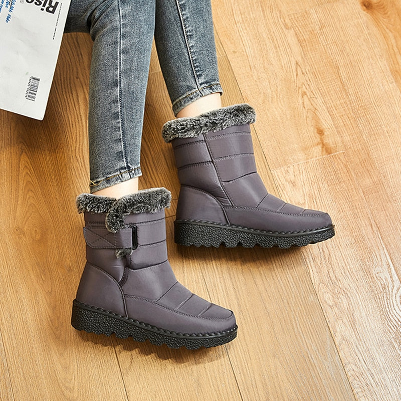 Dames Warme Winterboots – Waterafstotende Laarzen met Antislipzool