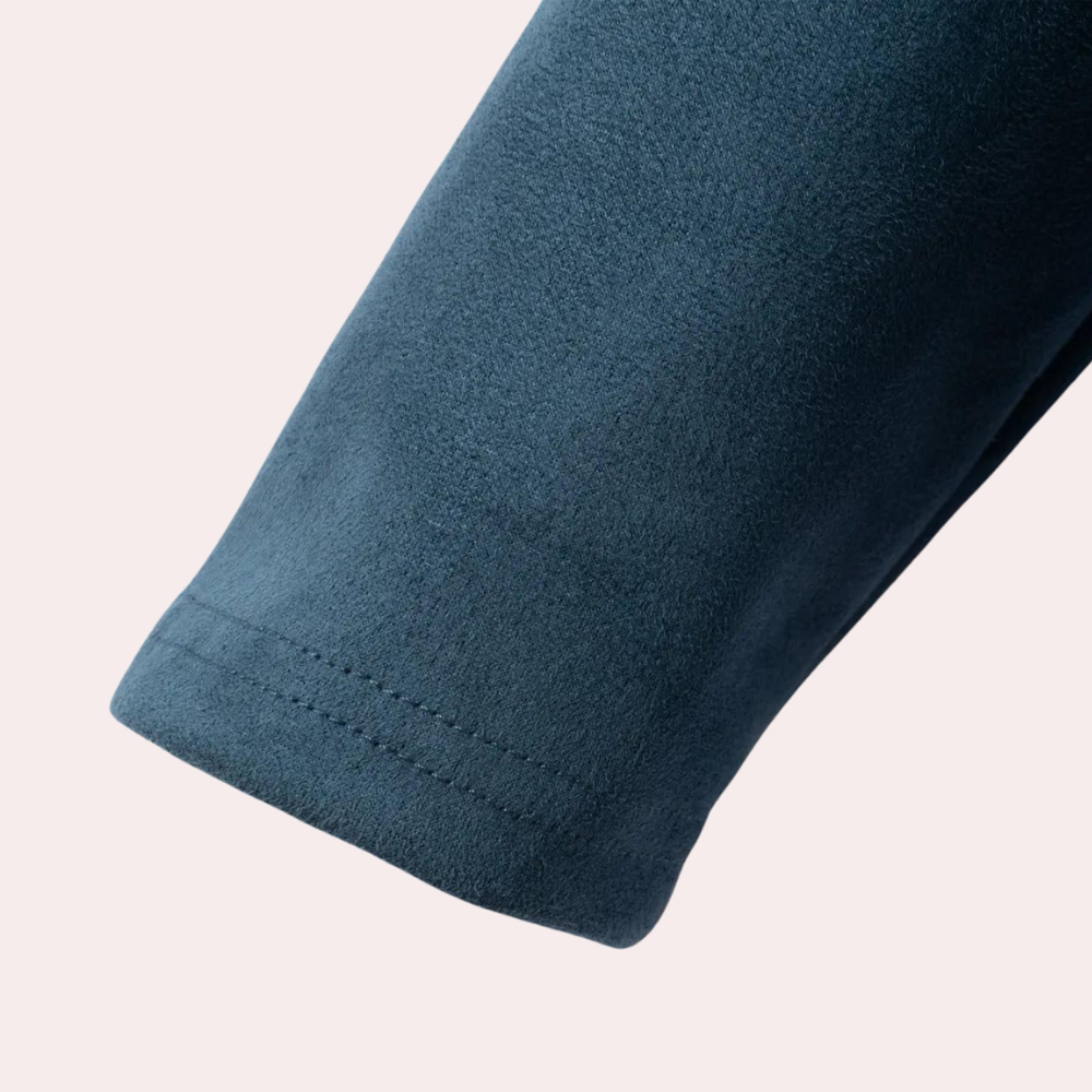 Herren-Pullover mit halbem Reißverschluss – Sportlicher Pullover mit Streifenmuster