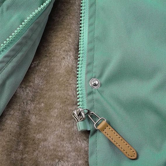 Dames winterjas – Warme parka met fleecevoering en capuchon