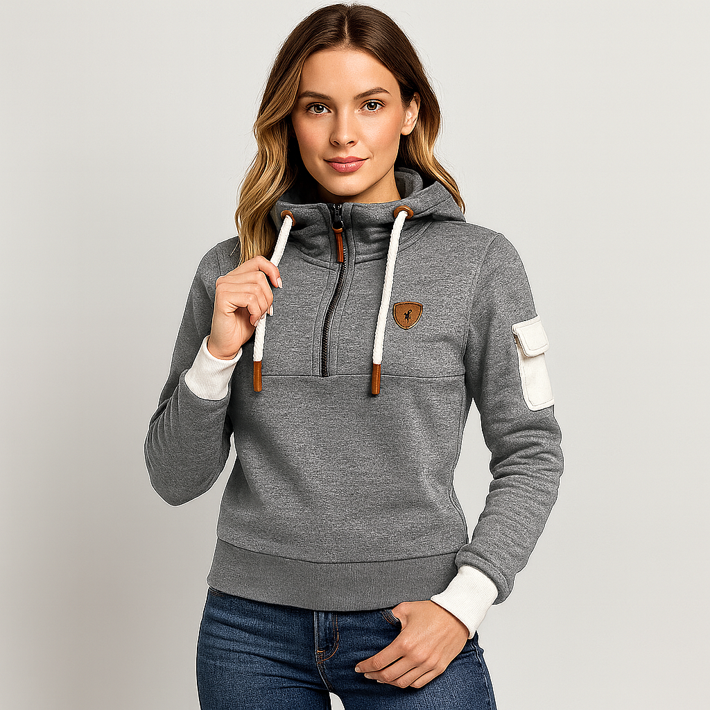 Damen-Kapuzenpullover mit Reißverschluss – Bequemes, stylisches und warmes Design
