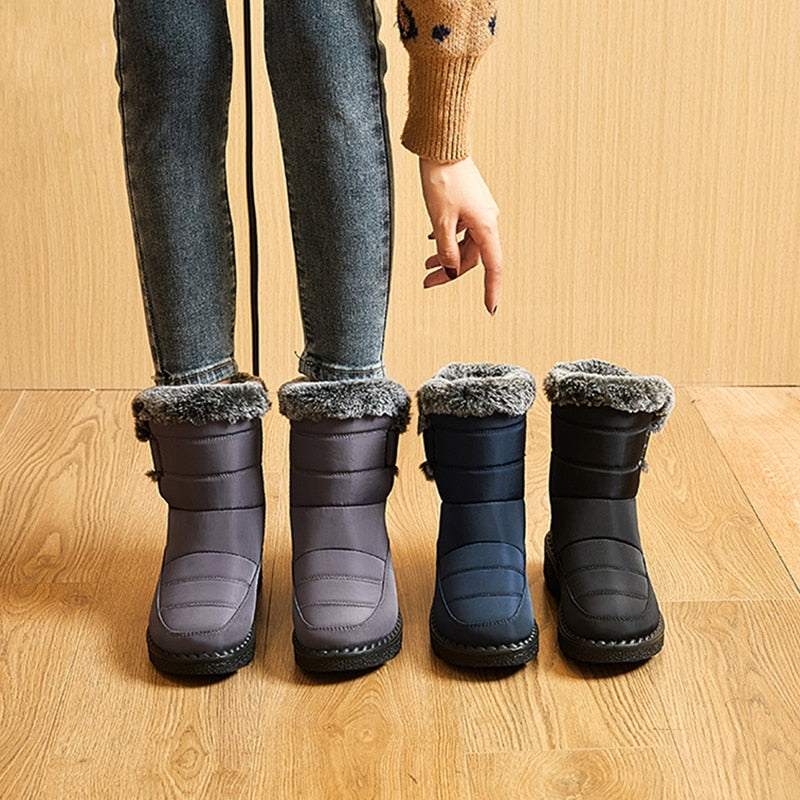 Dames winterboots – Warme korte laarzen met zachte voering