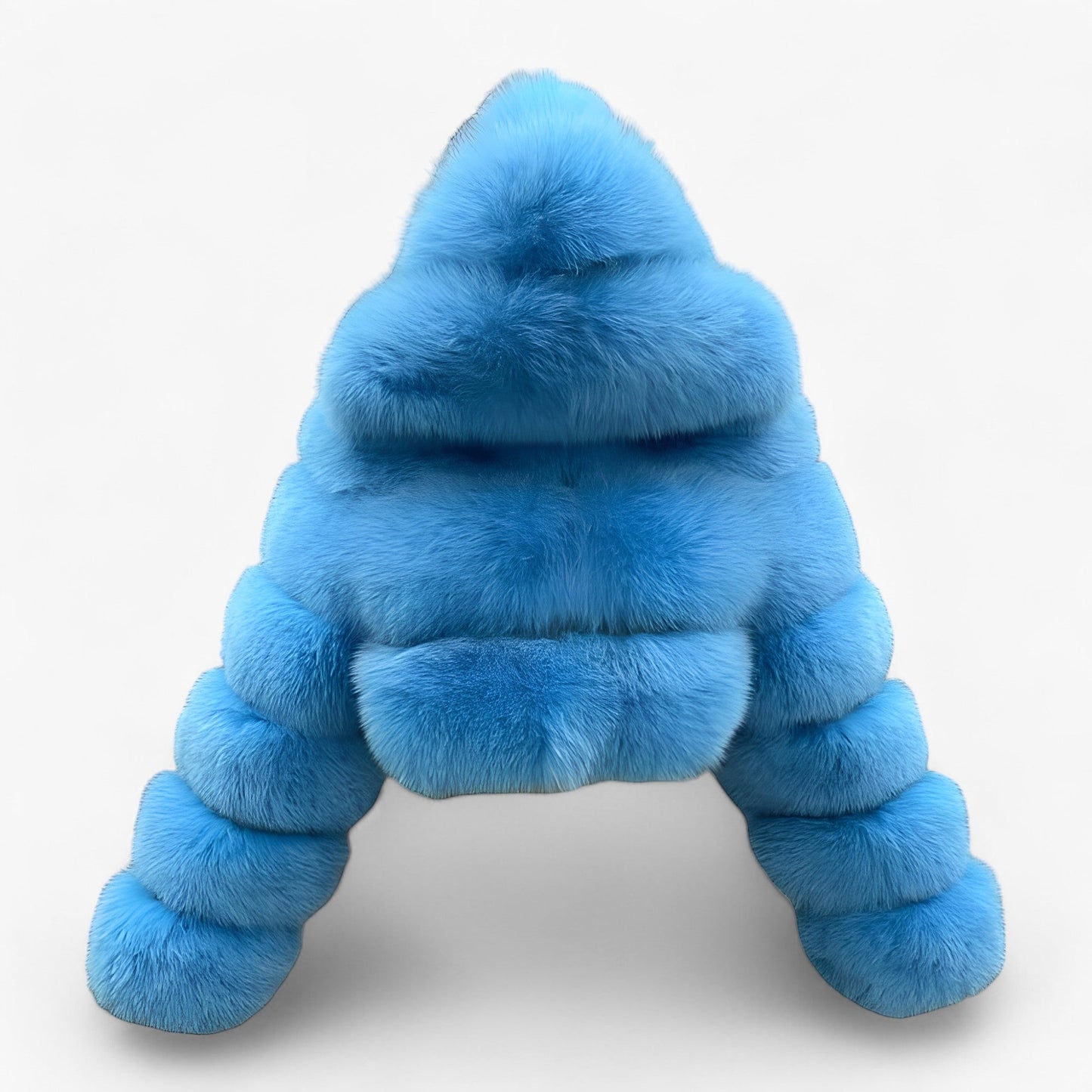 Dames Luxe Winterjas – Elegante Imitatiebontjas met Capuchon