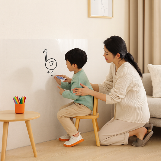 Removable Drawing Wall Film – Reusable Whiteboard Sticker for Kids