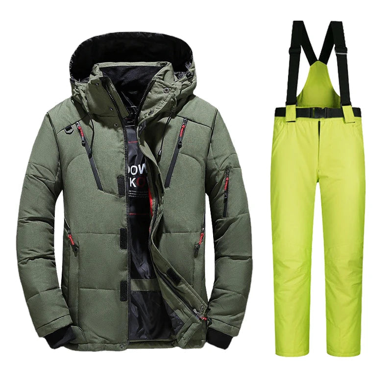 Heren Ski- en Winterset – Waterdichte Jas & Broek voor Koude Dagen