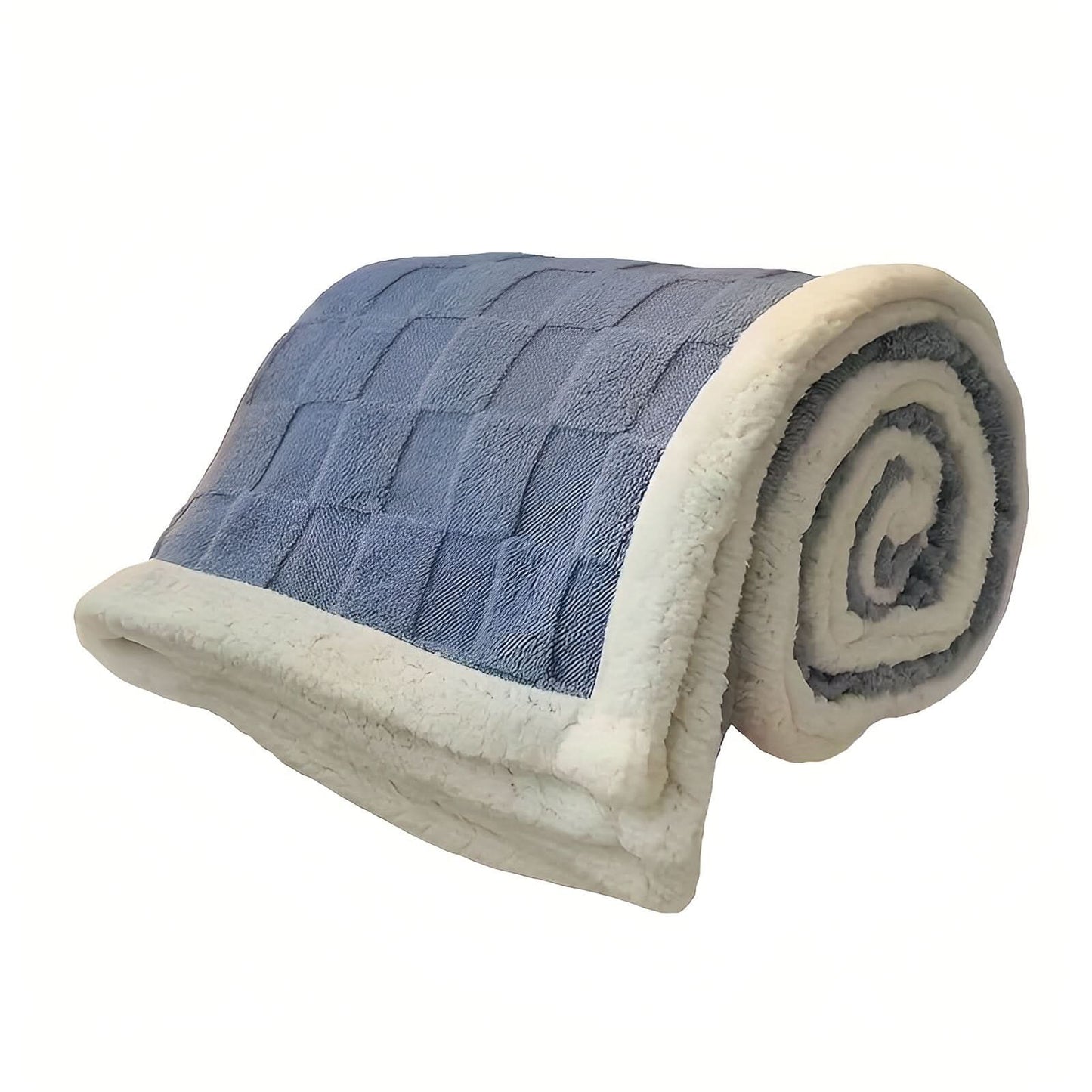 Doppelseitige Plüschdecke – Weiche und warme Decke für Bett und Sofa