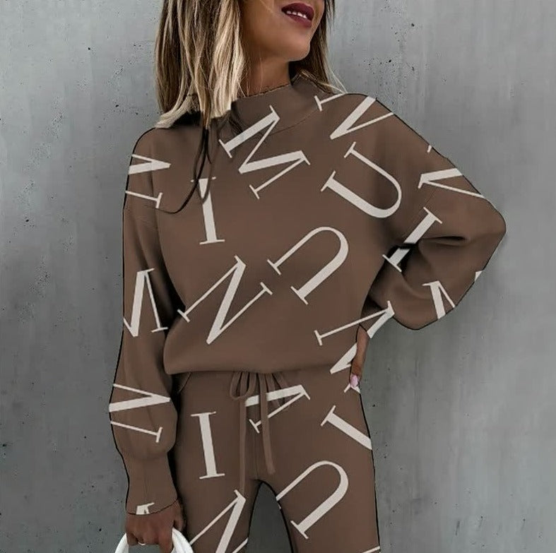 Dames Loungewear Set – Zachte Tweedelige Set met Sterrenprint