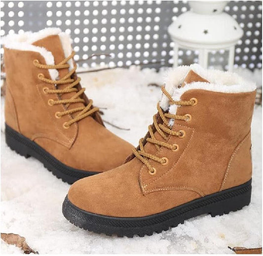 Damen-Winterstiefel mit Fellfutter – Warme, rutschfeste Stiefeletten
