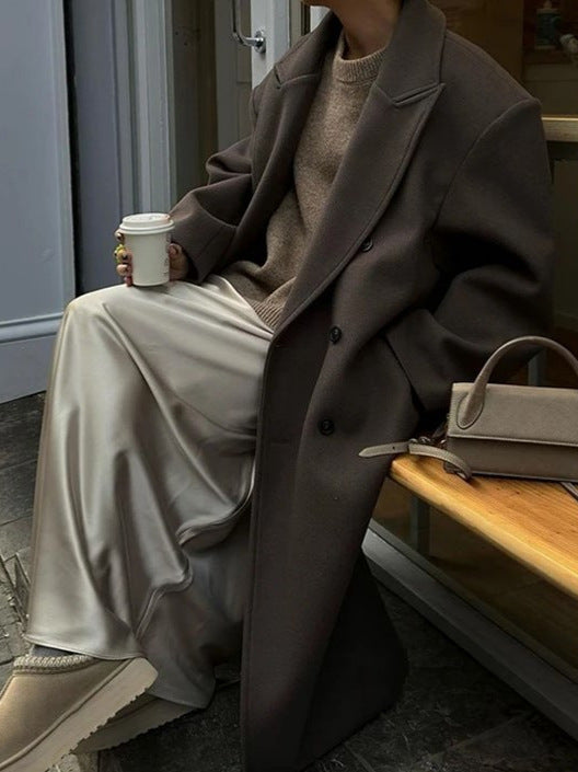 Oversized Dames Jas – Lichtgewicht Dubbelrijig Voorjaar & Herfst