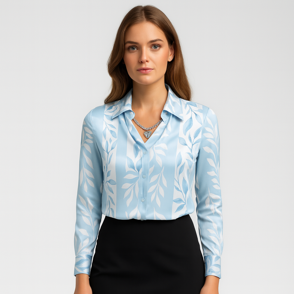 Dames Blouse met Bloemenprint – Elegante & Stijlvolle Pasvorm