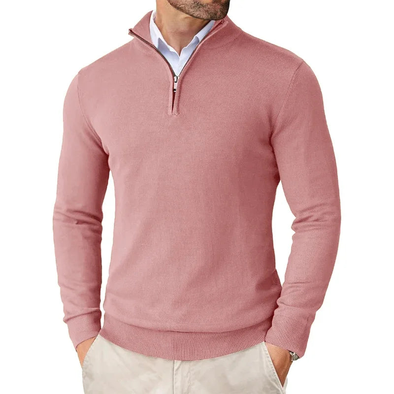 Herentrui met halve rits – Klassieke pullover met moderne pasvorm