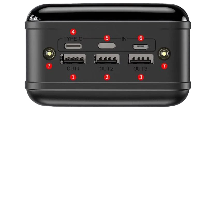 Powerbank 50000mAh – Tragbares Schnellladegerät mit LED-Anzeige