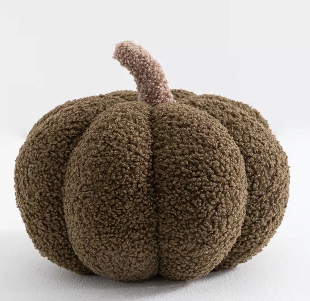 Pluche Pompoen Kussen – Zacht Decoratief Herfstkussen voor Halloween