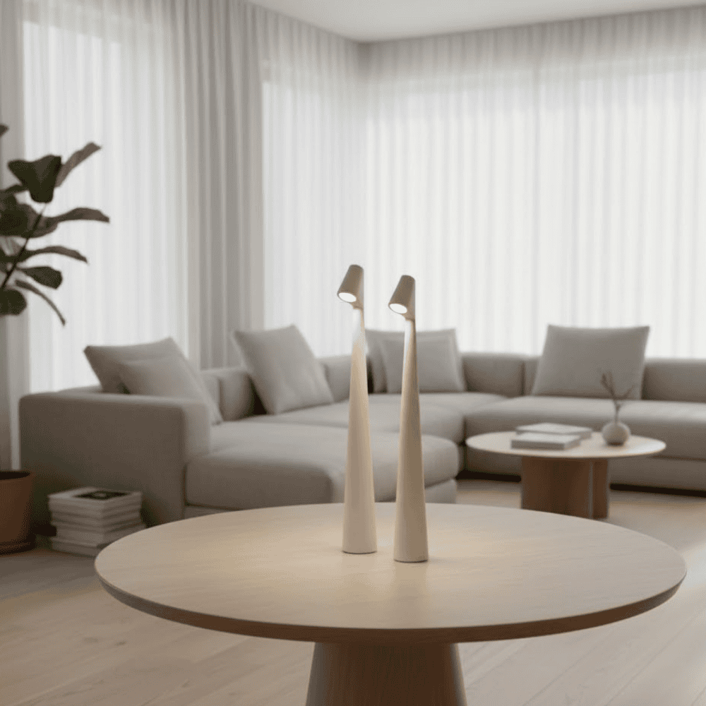 Minimalistische LED Tafellamp – Moderne Draadloze Designlamp