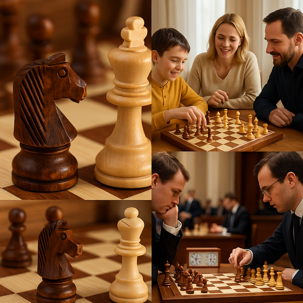 Houten Schaakspel met Opbergkist – Luxe Handgemaakte Schaakset