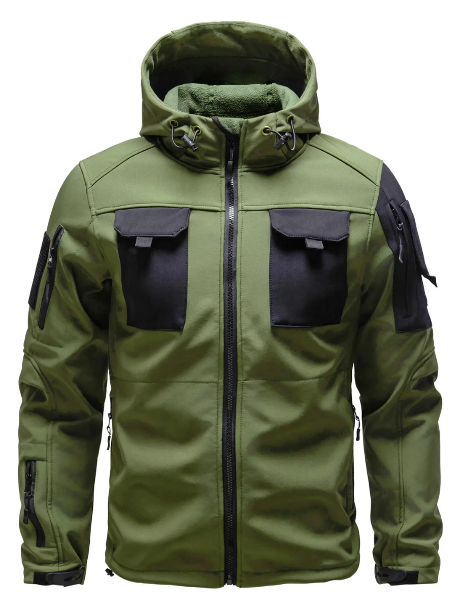 Heren Tactical Outdoor Jas – Functionele Jas met Capuchon en Zakken