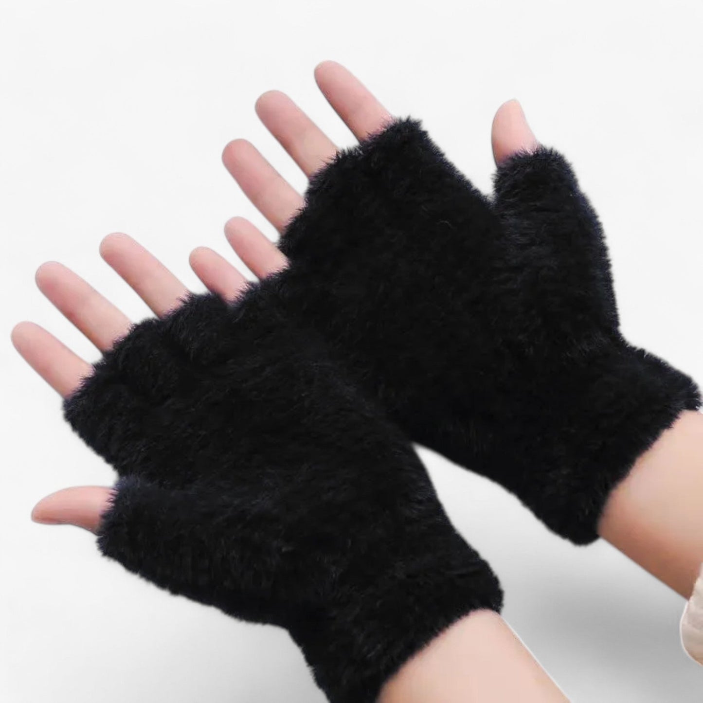 Warme fingerlose Handschuhe – Weiche Winterhandschuhe für Damen