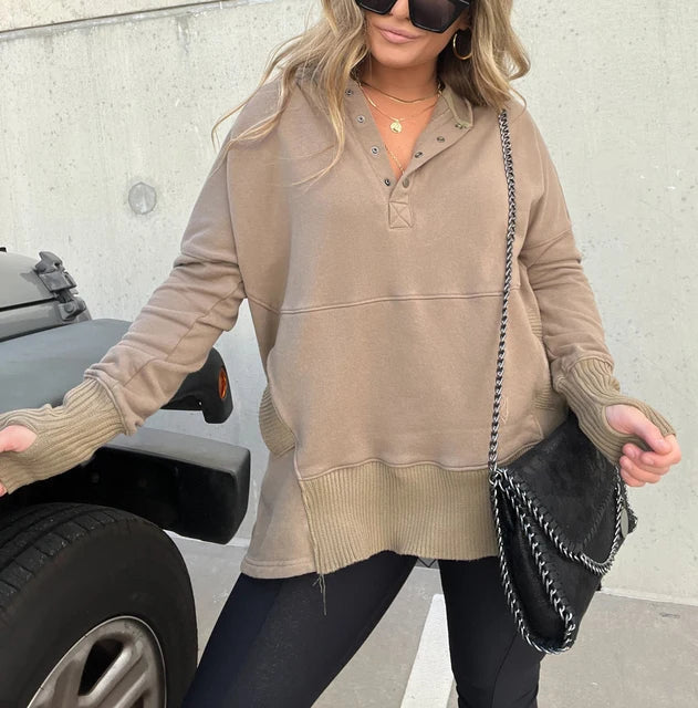 Moderne Losse Winterjas voor Dames – Warme Jas met Praktische Zakken