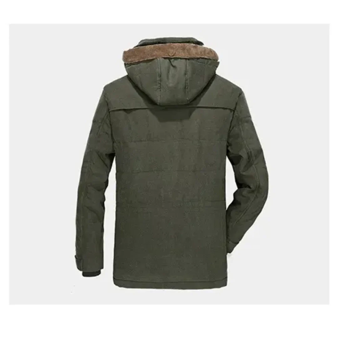 Herren-Wintermantel mit Kapuze – Warmer Parka mit weichem Futter