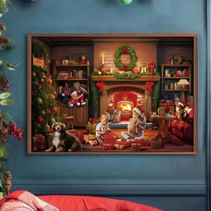 Kerst Puzzel Adventskalender – 1008-Delige Winterdorp Editie