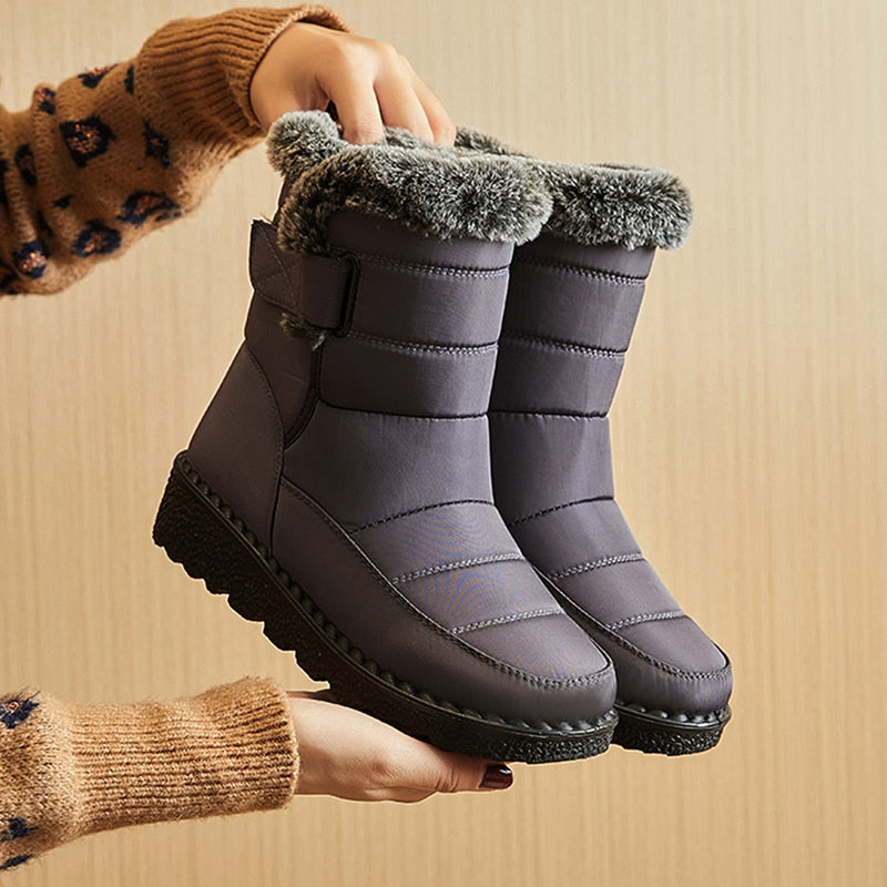 Dames winterboots – Warme korte laarzen met zachte voering