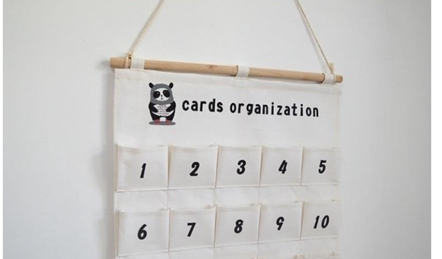 Hangende Adventskalender met 25 Vakjes – Neutrale Kaartenorganizer